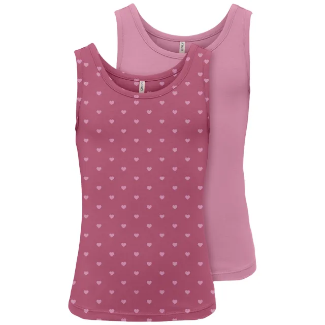 Only KIDS ONLY MINI hemden set van 2 roze Donkerroze/roze