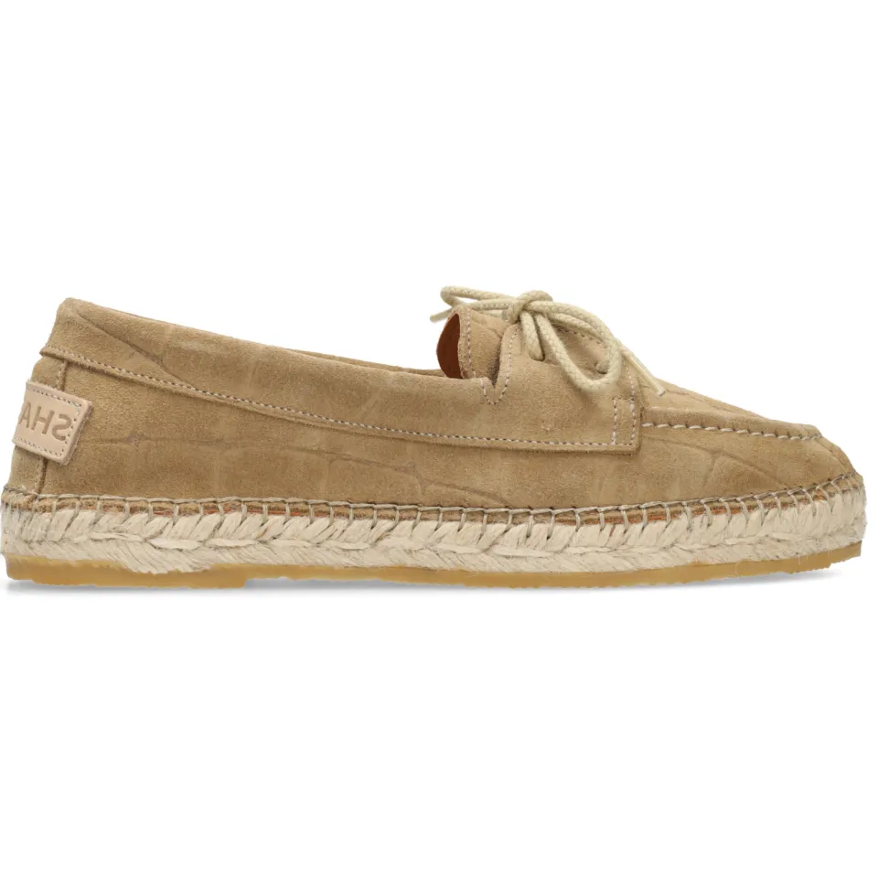 Shabbies Amsterdam Elche Cruise espadrille Suède Zand Sand