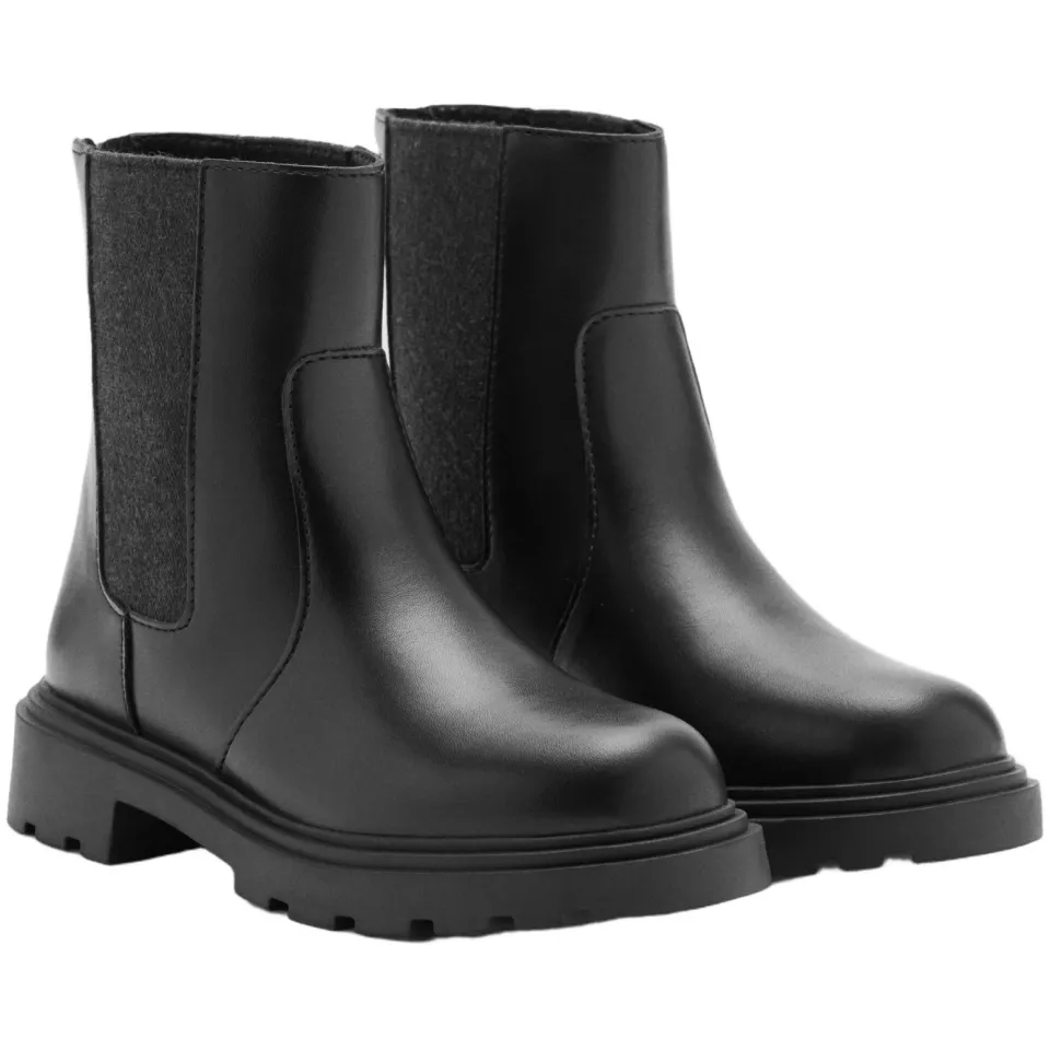 Mango Kids enkelboots met profielzool - zwart, foto 3
