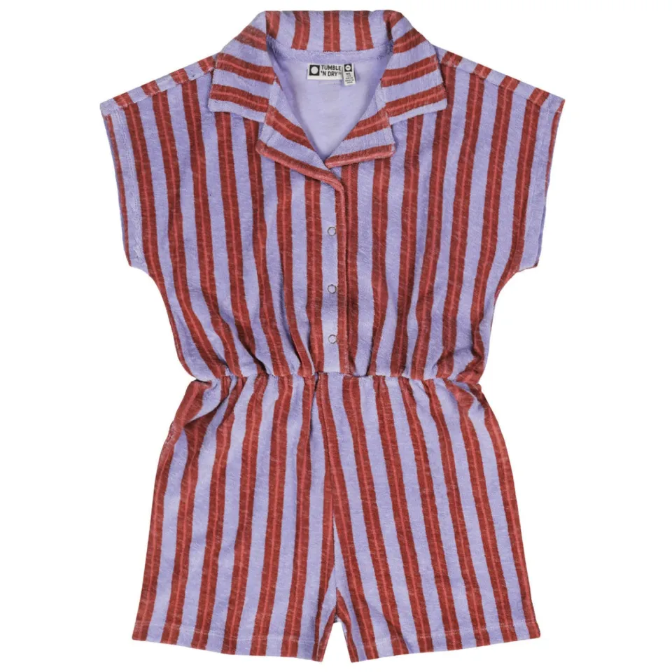Tumble 'n Dry gestreepte playsuit lila, foto 2