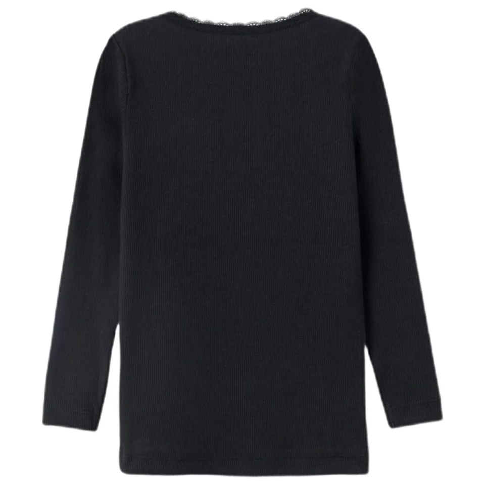 NAME IT MINI ribgebreide longsleeve zwart, foto 4