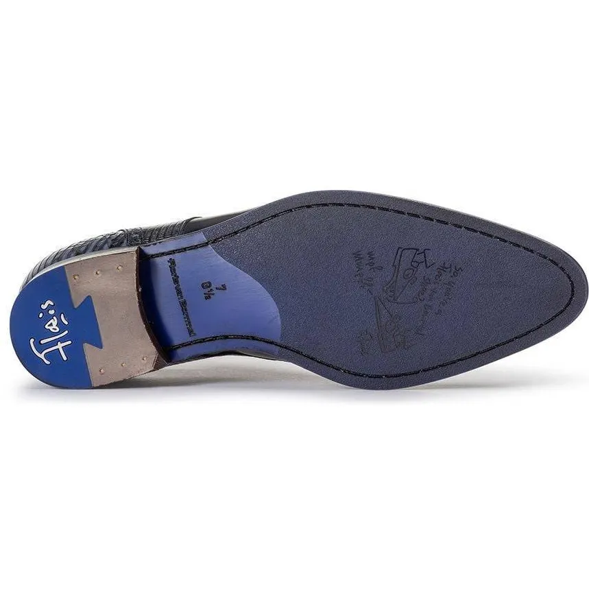 Floris Van Bommel De Stapper 39.26 leren veterschoenen donkerblauw, foto 5