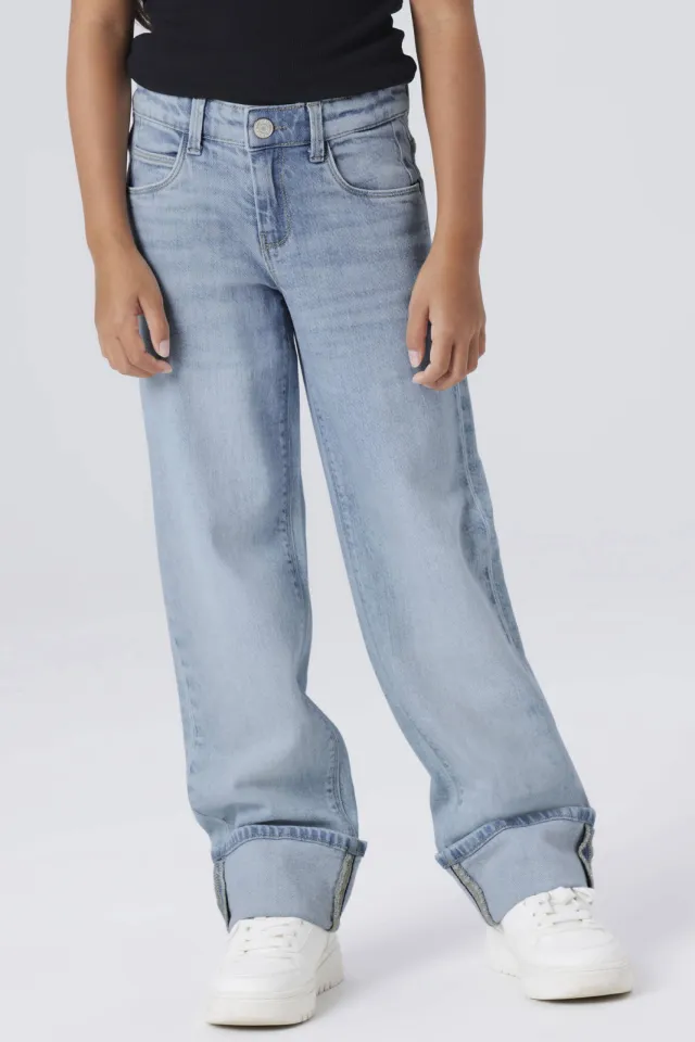 NAME IT KIDS straight leg jeans light blue denim