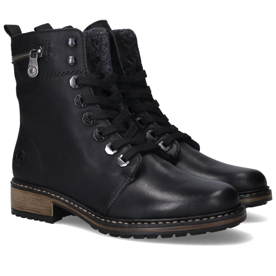 Rieker veterboots zwart, foto 2