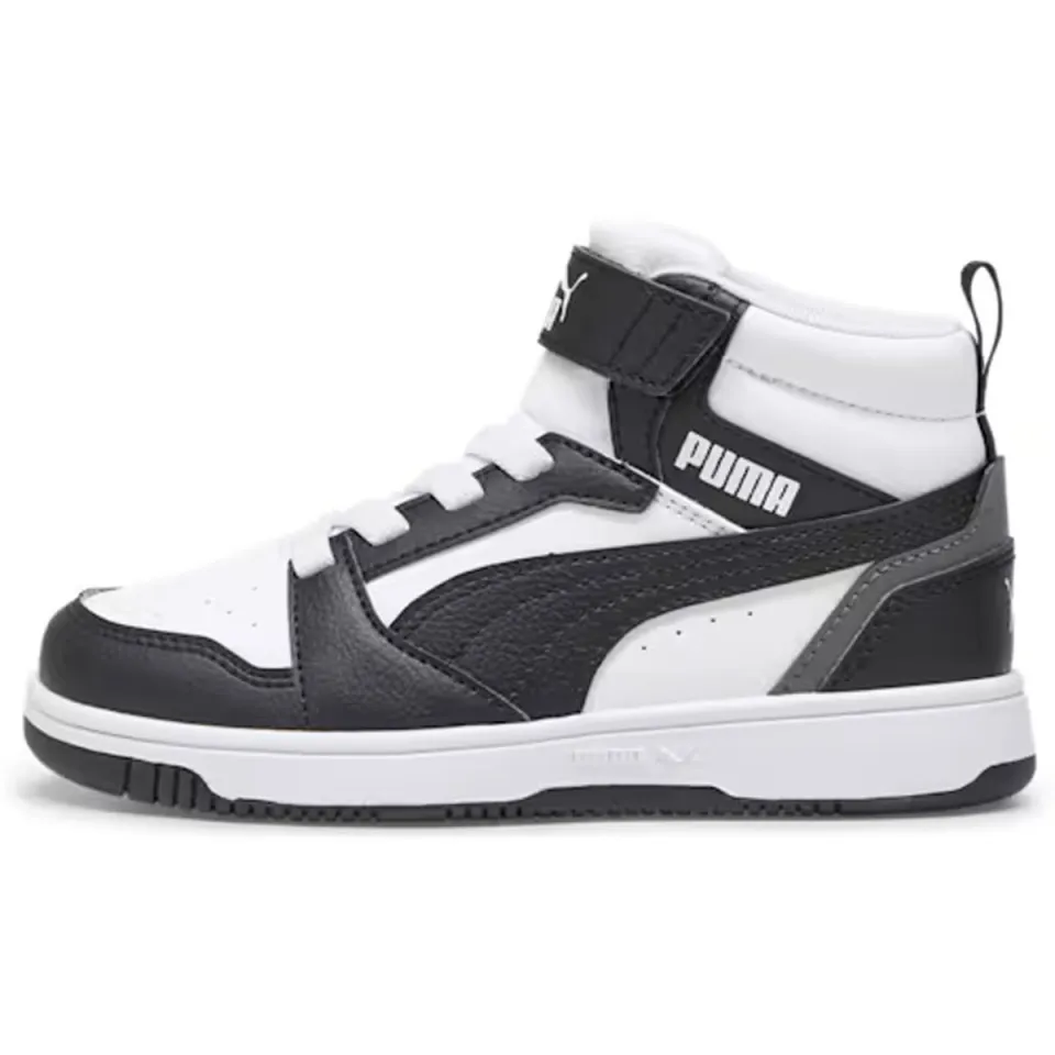 Puma Rebound V6 Mid hoge sneakers wit zwart, foto 2