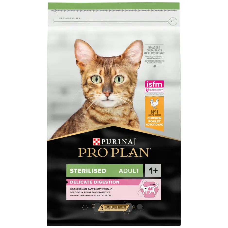 Pro Plan Sterilised Adult delicate digestion kattenvoer kip 10 kg, foto 5