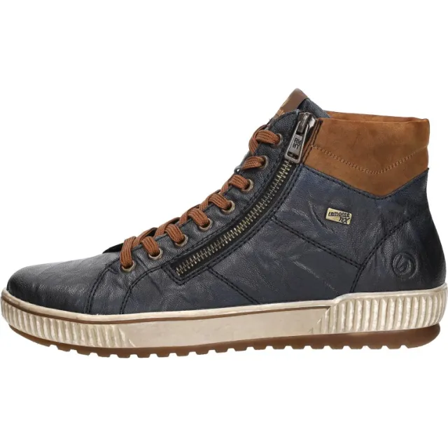 Remonte D077216 hoge sneaker blauw
