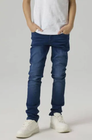 NAME IT Theo XSLIM jeans donkerblauw dark blue denim, foto 3