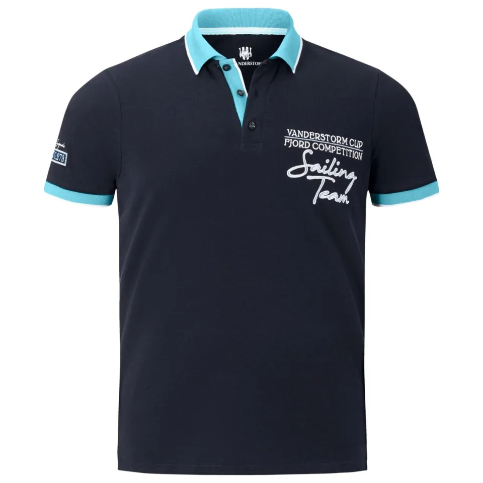 Jan Vanderstorm regular polo IWAR Plus donkerblauw, foto 2