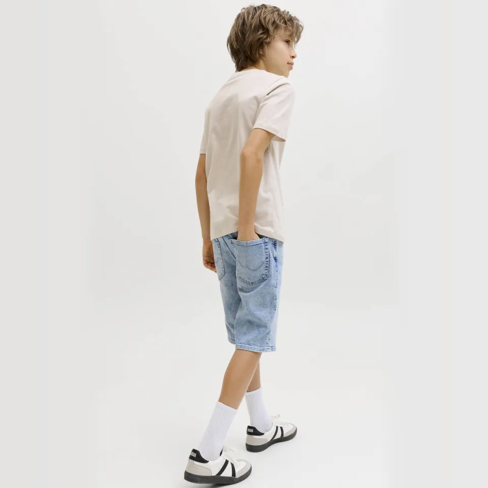 Jack & Jones regular denim jeansshort lichtblauw, foto 5