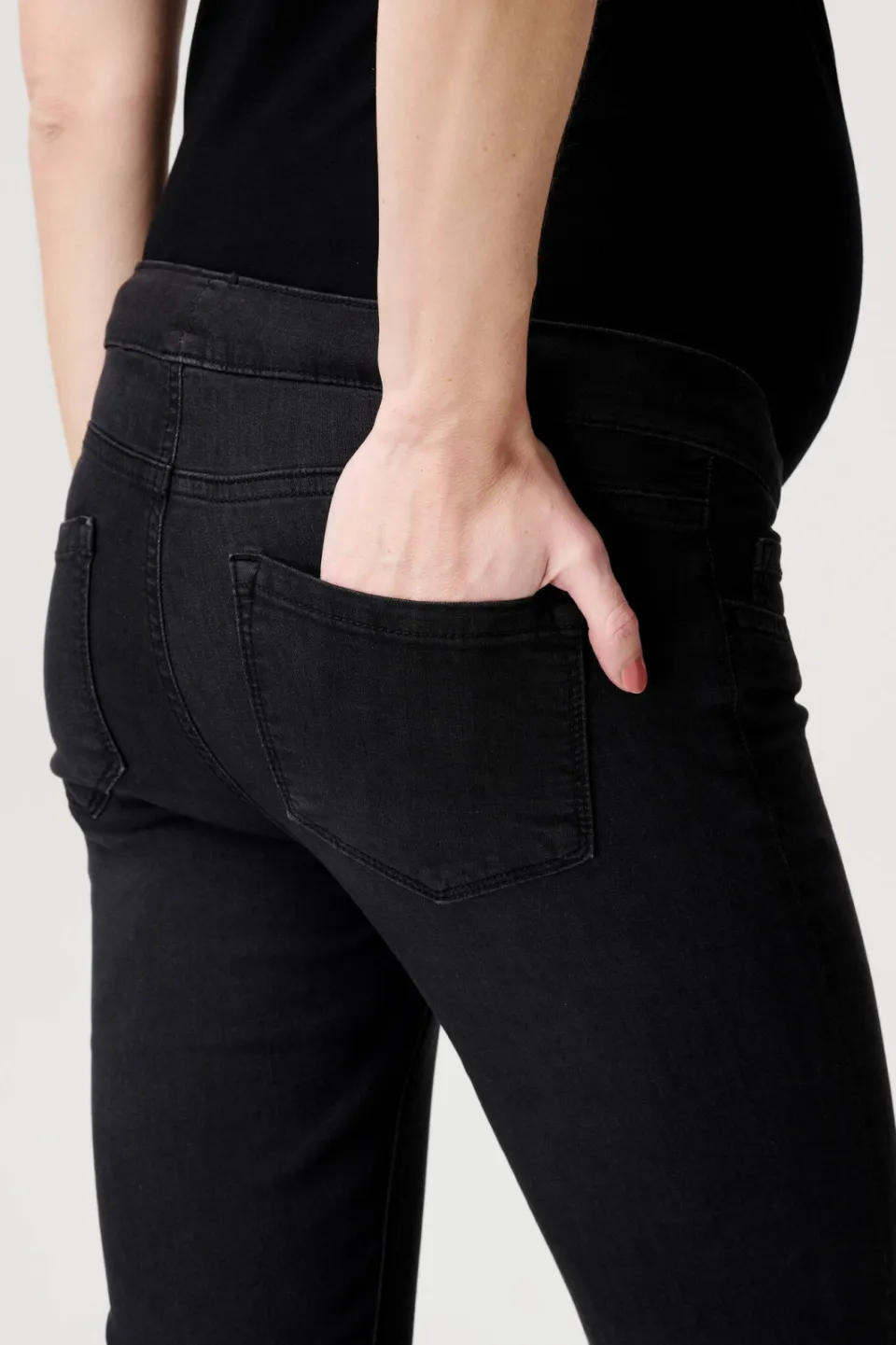 Noppies maternity zwangerschaps jegging Ella black denim, foto 5