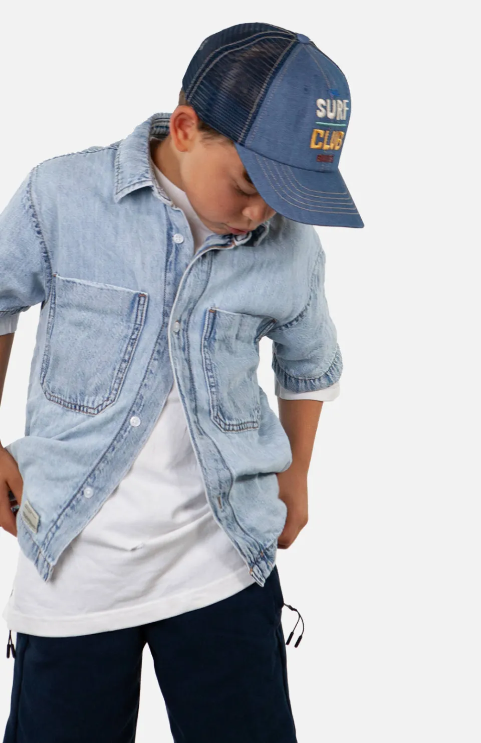 Barts pet Vybes Cap met printopdruk denim, foto 6
