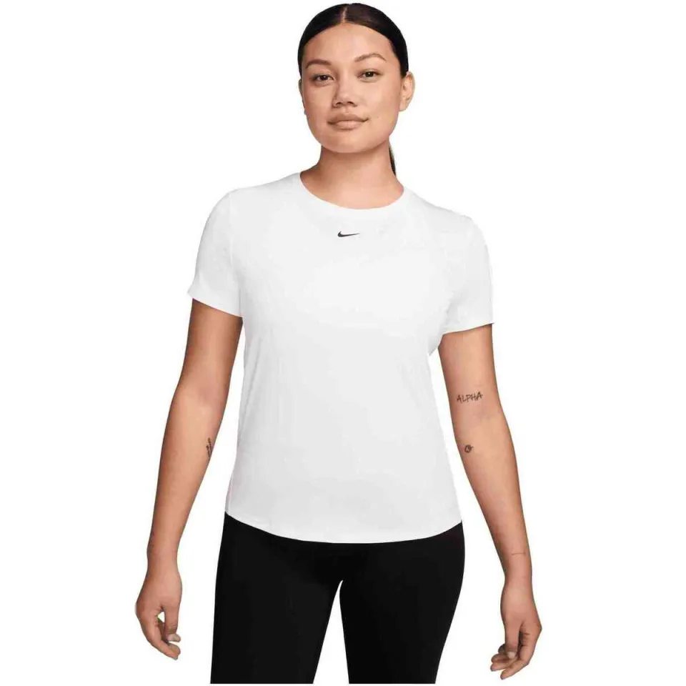 Nike Classic T-shirts Dames - Wit - Katoen Jersey White