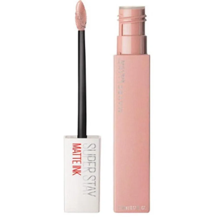 Maybelline New York SuperStay Matte Ink 5 Loyalist lippenstift nude Roze