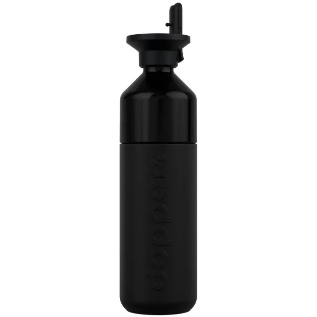 Dopper Insulated x Flip Straw thermosfles Blazing Black