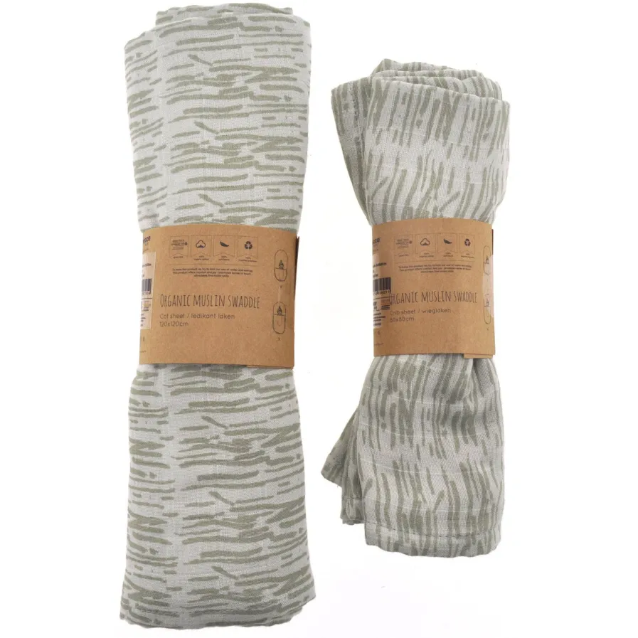 Snoozebaby hydrofiele swaddle Mystic Mint