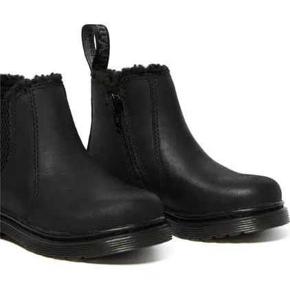 Dr. Martens Leonore Mono leren enkelboots zwart kleuter, foto 4