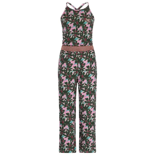 TYGO & vito gebloemde jumpsuit olijfgroen, foto 2
