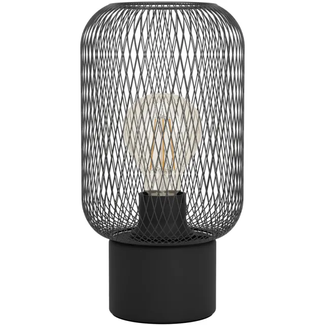 EGLO Wrington Tafellamp - E27 - 28,5 cm - Zwart Zwart;