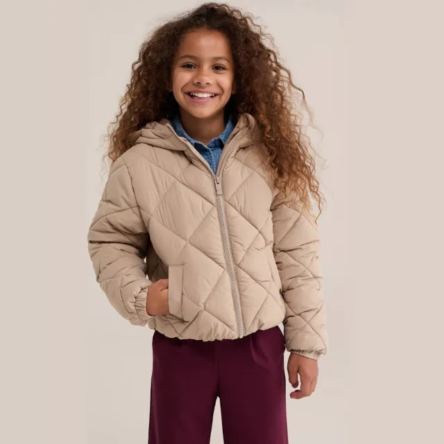 WE Fashion gewatteerde jas beige