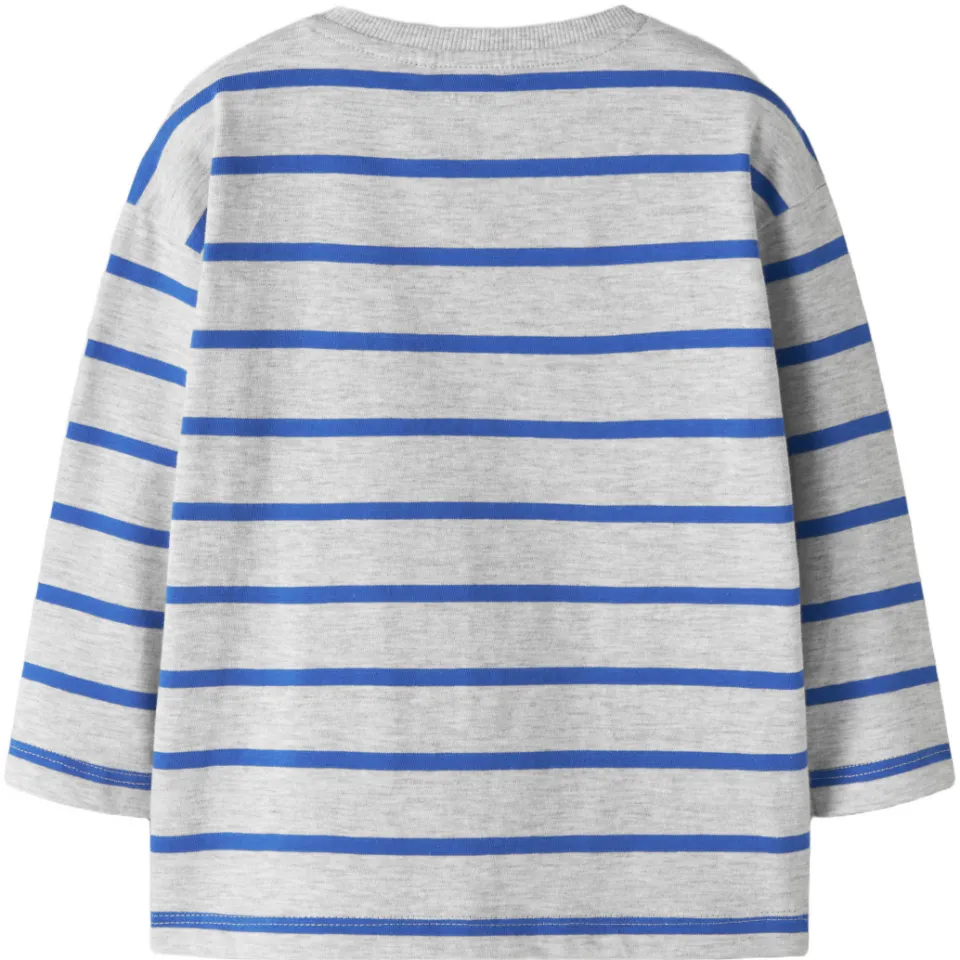 NAME IT MINI gestreepte longsleeve grijs, foto 2