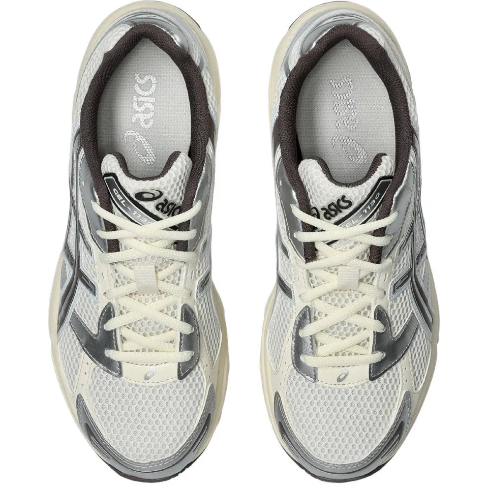 Asics Gel-1130 sneakers ecru/zilver/bruin, foto 3
