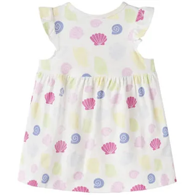 NAME IT korte jurk wit met schelpenprint, foto 2