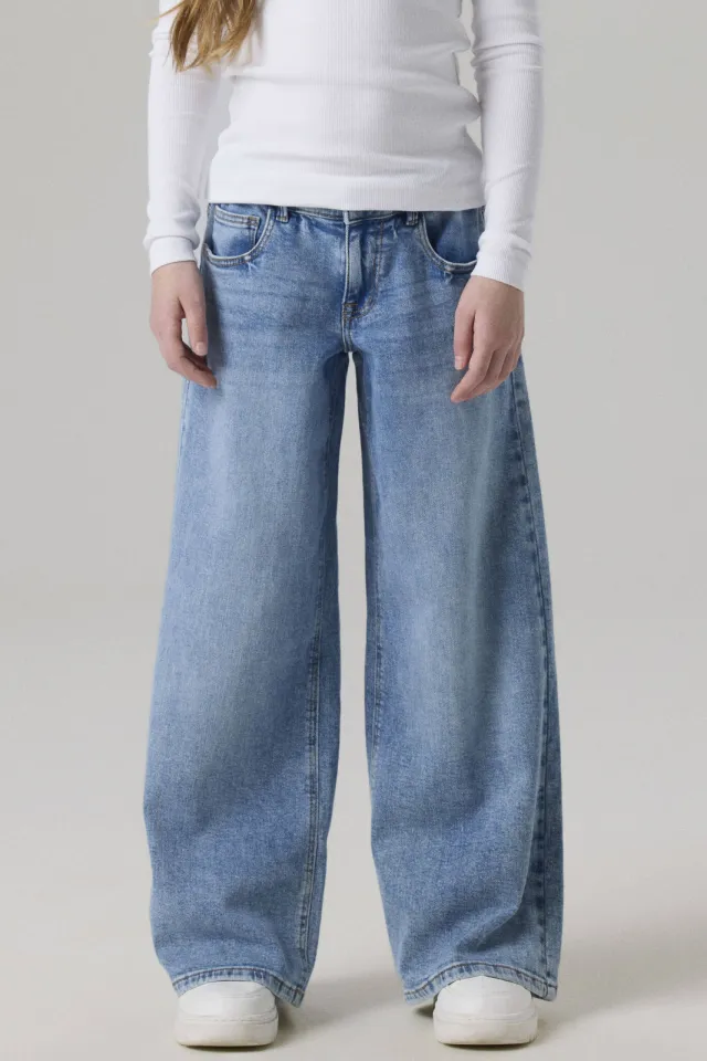 NAME IT KIDS NKFROSE wide leg jeans - blauw, foto 4