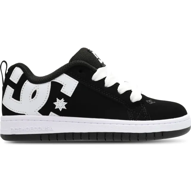 DC Shoes Court Graffik Peuterschoenen - Zwart - Suède Black