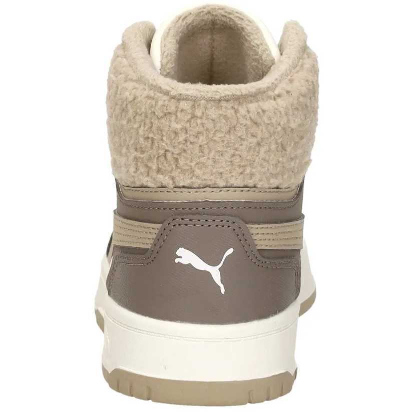 Puma Rebound Slam Mid Cozy Jr hoge sneakers grijsbruin, foto 6