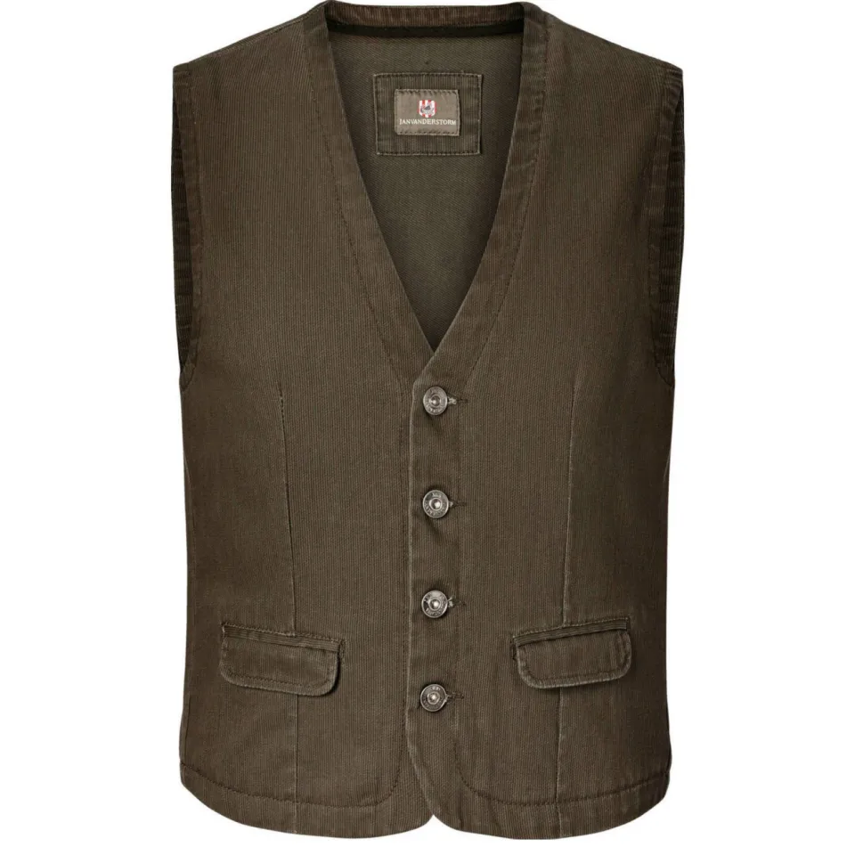 Jan Vanderstorm gilet Plus Size TORELL olijfgroen, foto 2