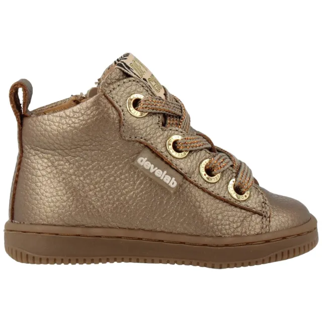 Develab 44350 hoge sneakers goud