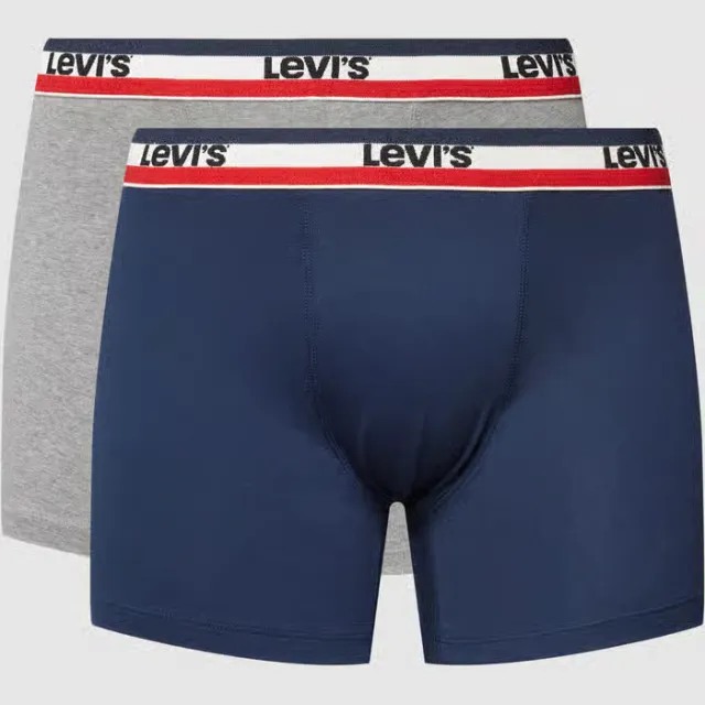 Levi's boxershorts 2-pack marineblauw, foto 2