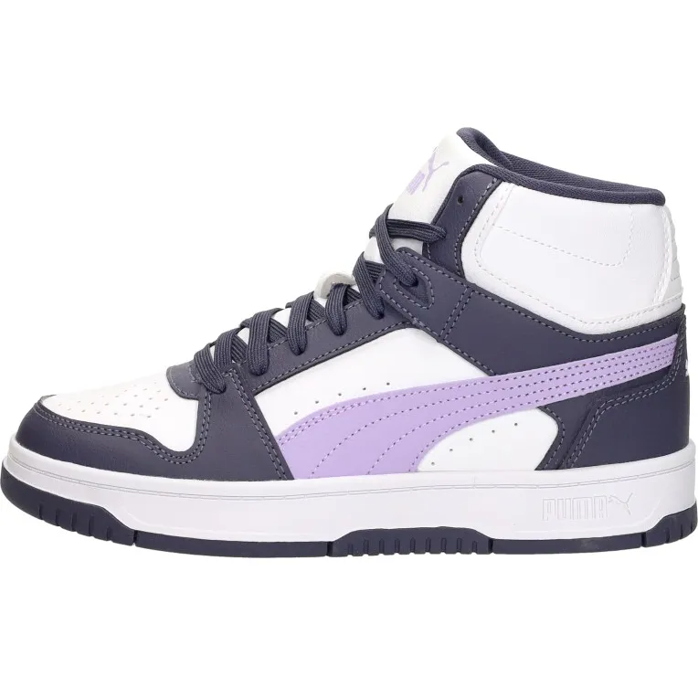 Puma Rebound Slam Mid Jr hoge sneaker wit paars, foto 3