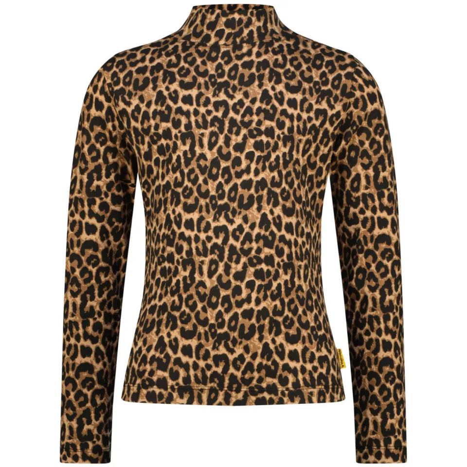 Vingino longsleeve panterprint bruin zwart, foto 2