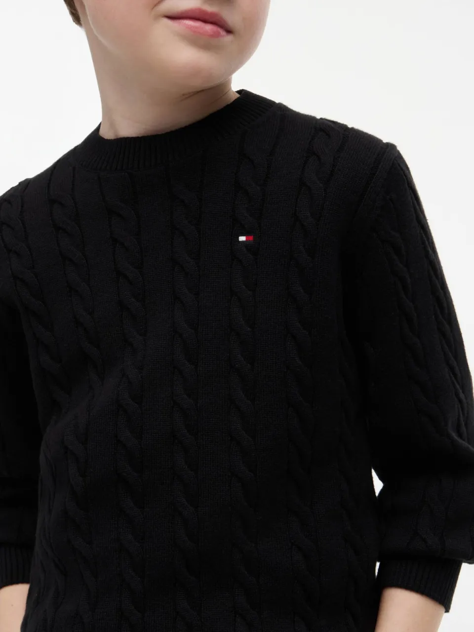 Tommy Hilfiger gebreide trui zwart, foto 4