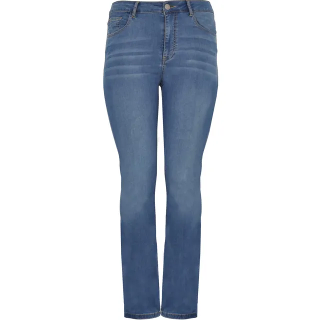 Yoek Jeans met rechte pijp | Blauw Lichtblauw