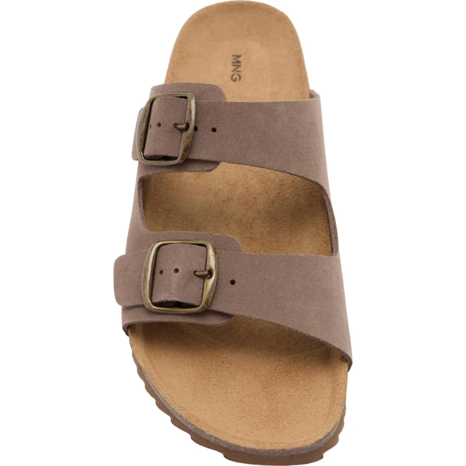 Mango Kids Tiener leren sandalen bruin, foto 2