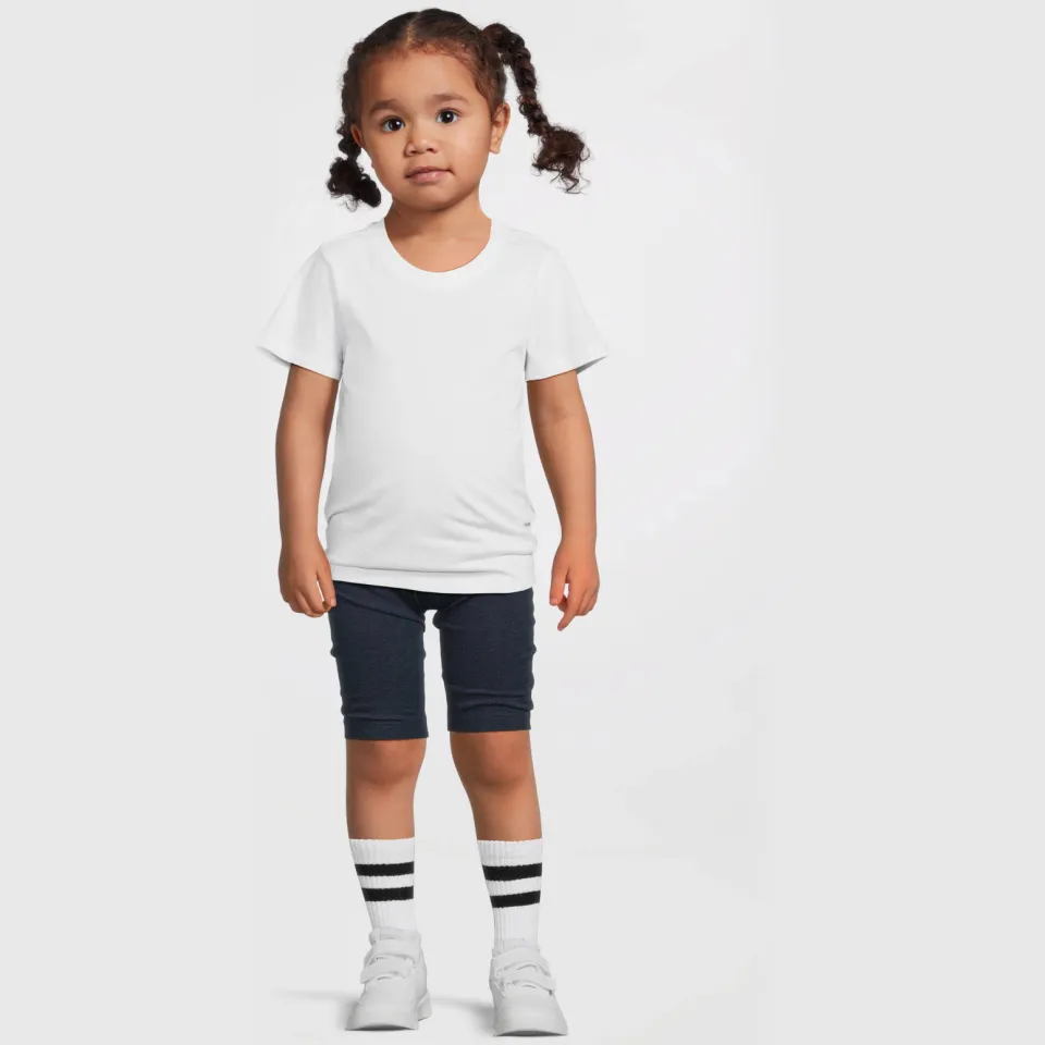 Anytime skinny biker short donkerblauw Donkerblauw melange