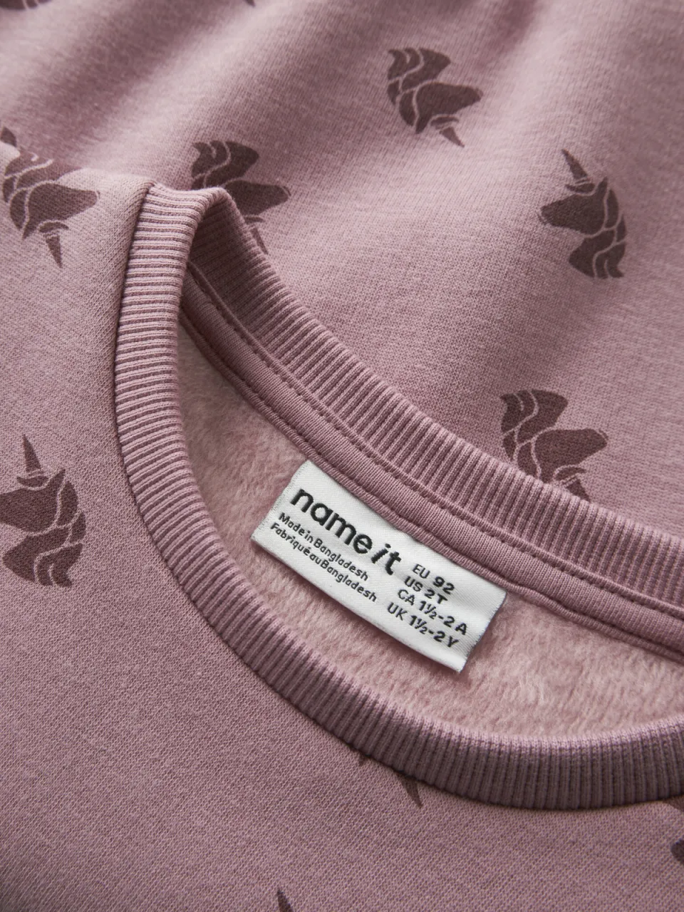 NAME IT MINI rechtvallende sweater met print - lila, foto 3