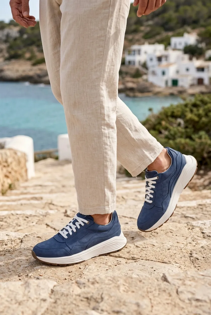 Xsensible Golden Gate Stretchwalker sneakers blauw, foto 6