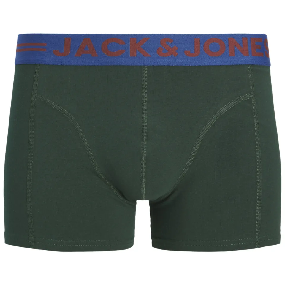 Jack & Jones boxershorts (set van 3) blauw/donkerrood/groen, foto 2
