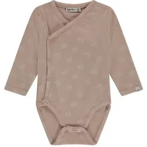 Babyface romper met all over print oud roze Jongens Stretchkatoen Ronde hals Oudroze