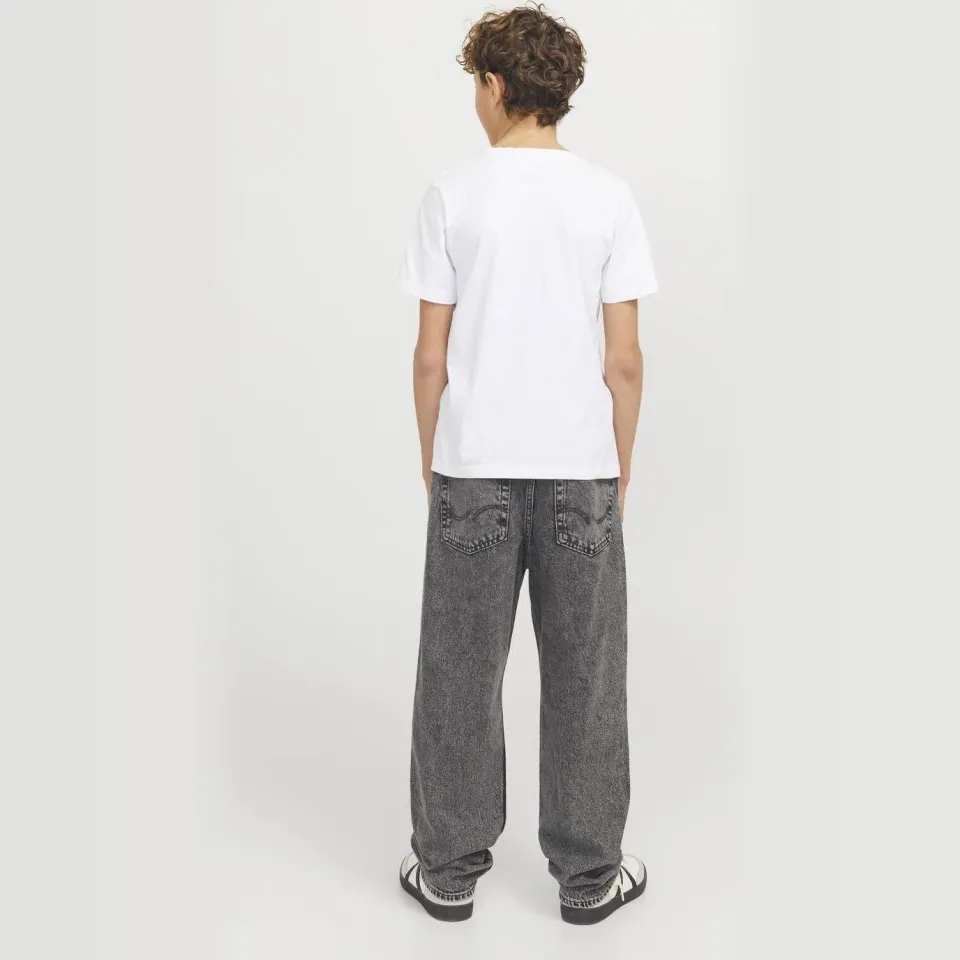 Jack & Jones JUNIOR high waist relaxed fit jeans grey denim, foto 3