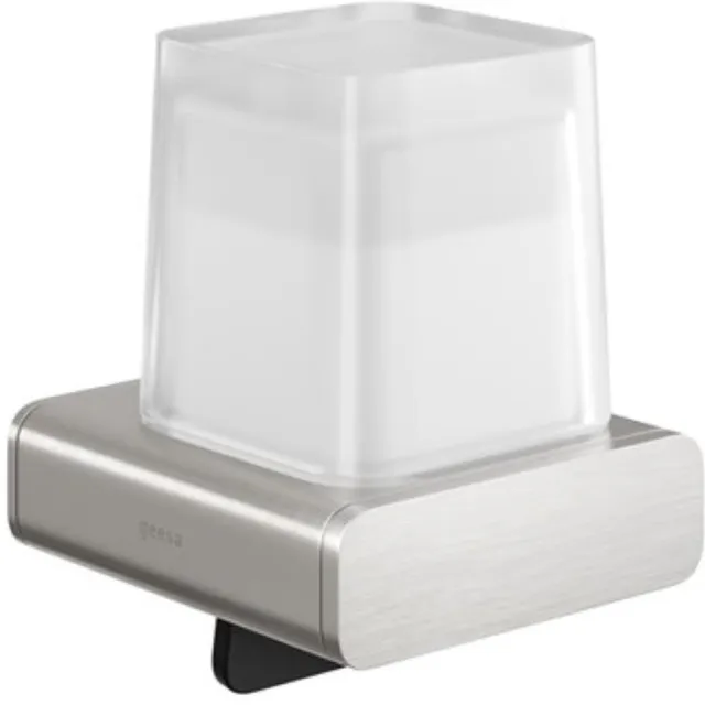 Geesa Zeepdispenser Geesa Shift 200 ml met Gesatineerd Glas RVS