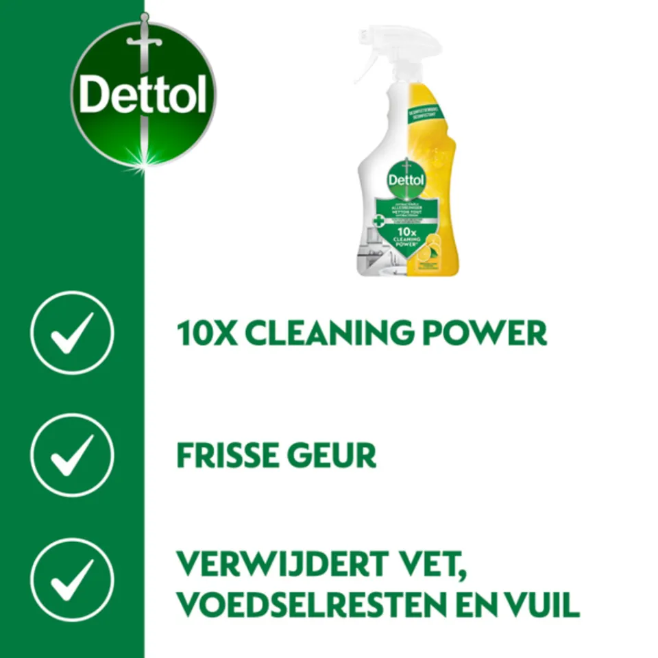 Dettol Power & Fresh katoenfris allesreiniger spray, foto 3