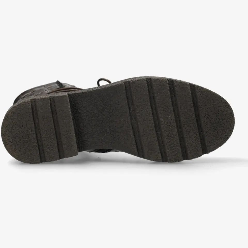 Shabbies Amsterdam JACY BIKA Boot croco Dark Brown, foto 7