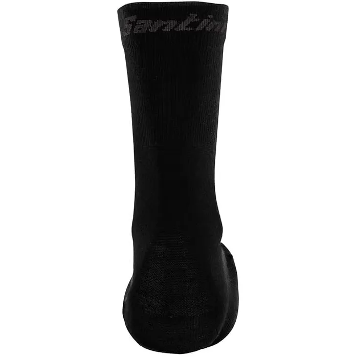 Santini Wool Socks fietssokken zwart, foto 2