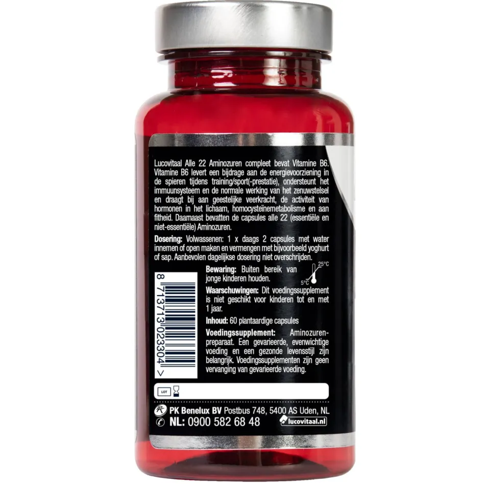 Lucovitaal Aminozuren + Vitamine B6 - 60 capsules