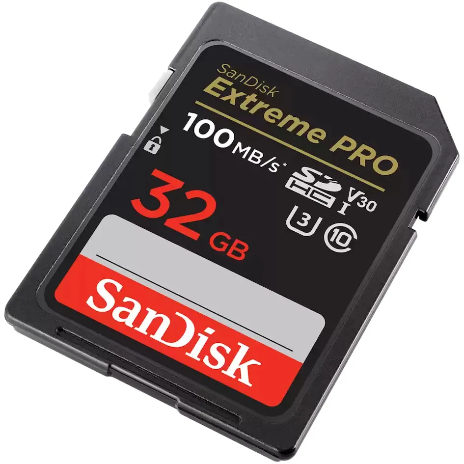 SanDisk Extreme PRO SDHC 32 GB geheugenkaart zwart, foto 2